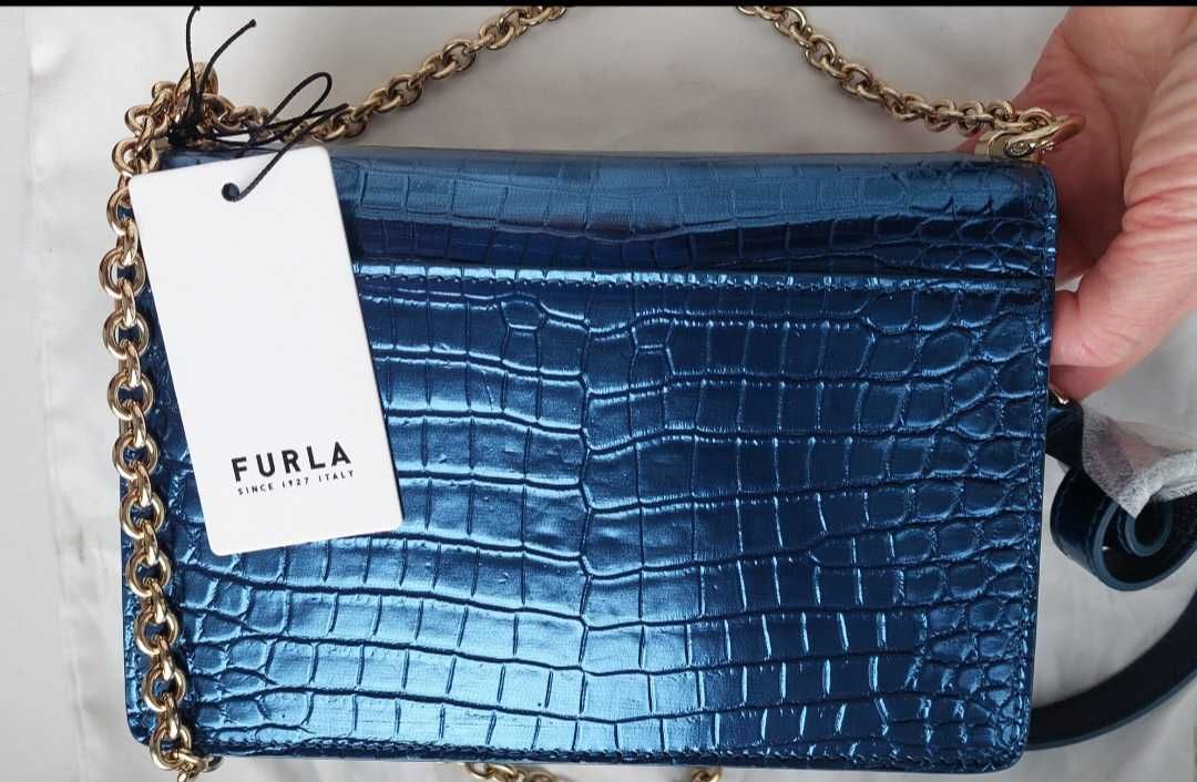 Сумка Furla 1927 mini темно-блакитна