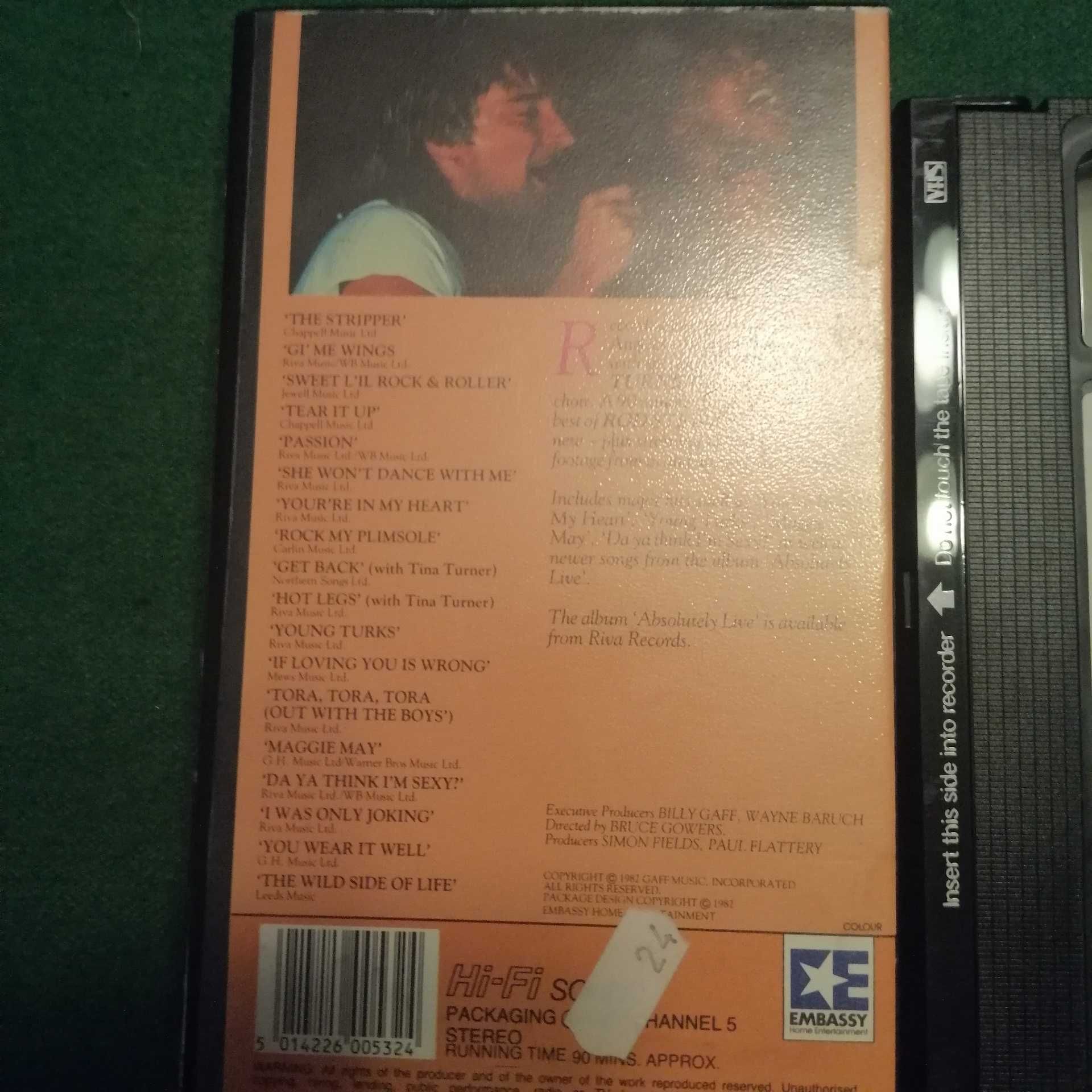 Kaseta VHS - Rod Stewart - Tonight He's Yours (Rock, Pop, Pop Rock)