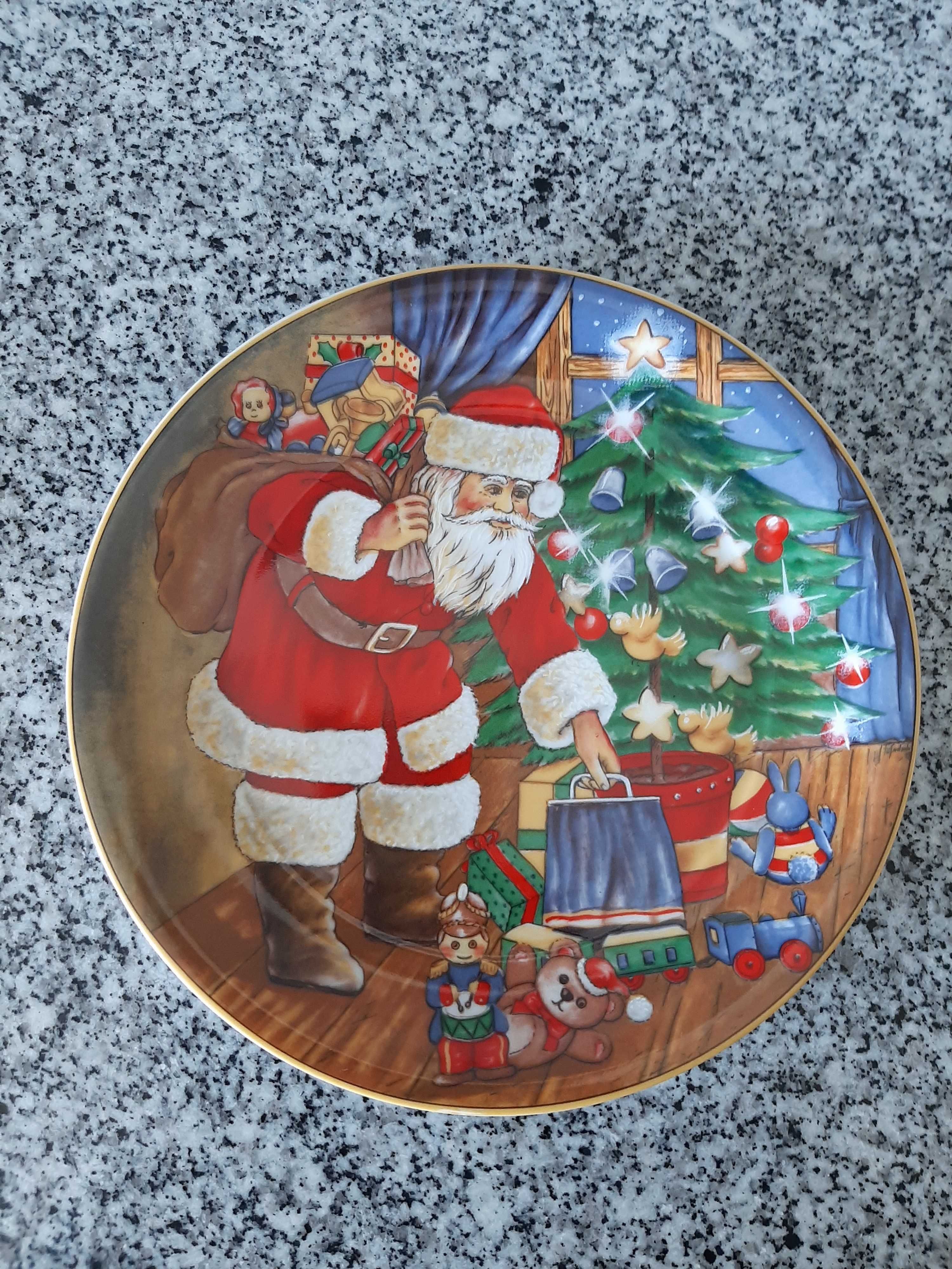 Prato porcelana SPAL Natal 1998 ed. limitada