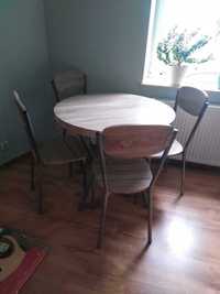 Sprzedam stół i krzesła używane