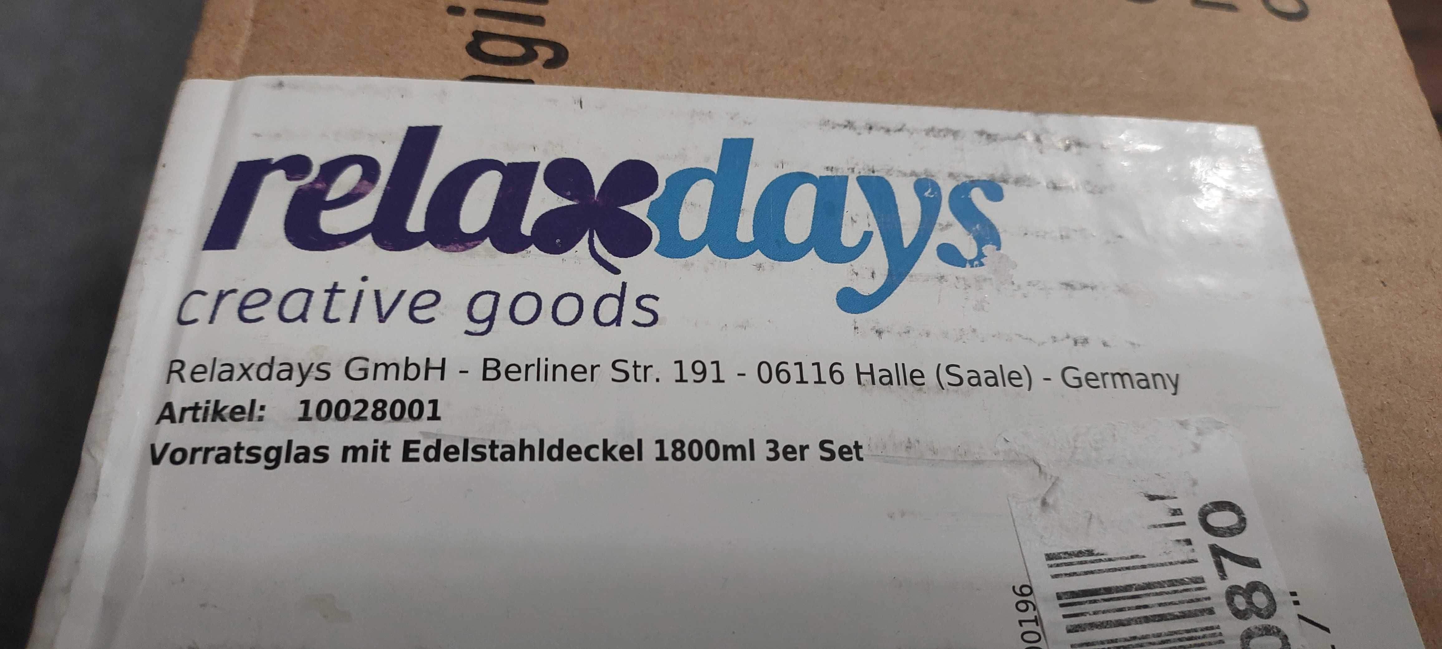 Zestaw pojemników kuchennych Relaxdays 3szt