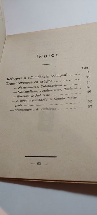 Racistas & Internacionais - Da Cunha Dias (1939)