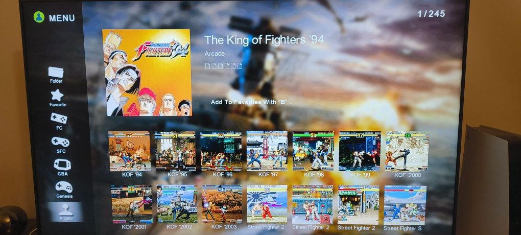 Consola pandora box sem fios com 2 comandos