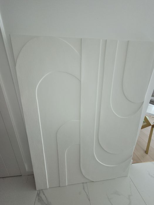 Promocja! Duża Płaskorzeźba 120x160 - Relief geometryczny