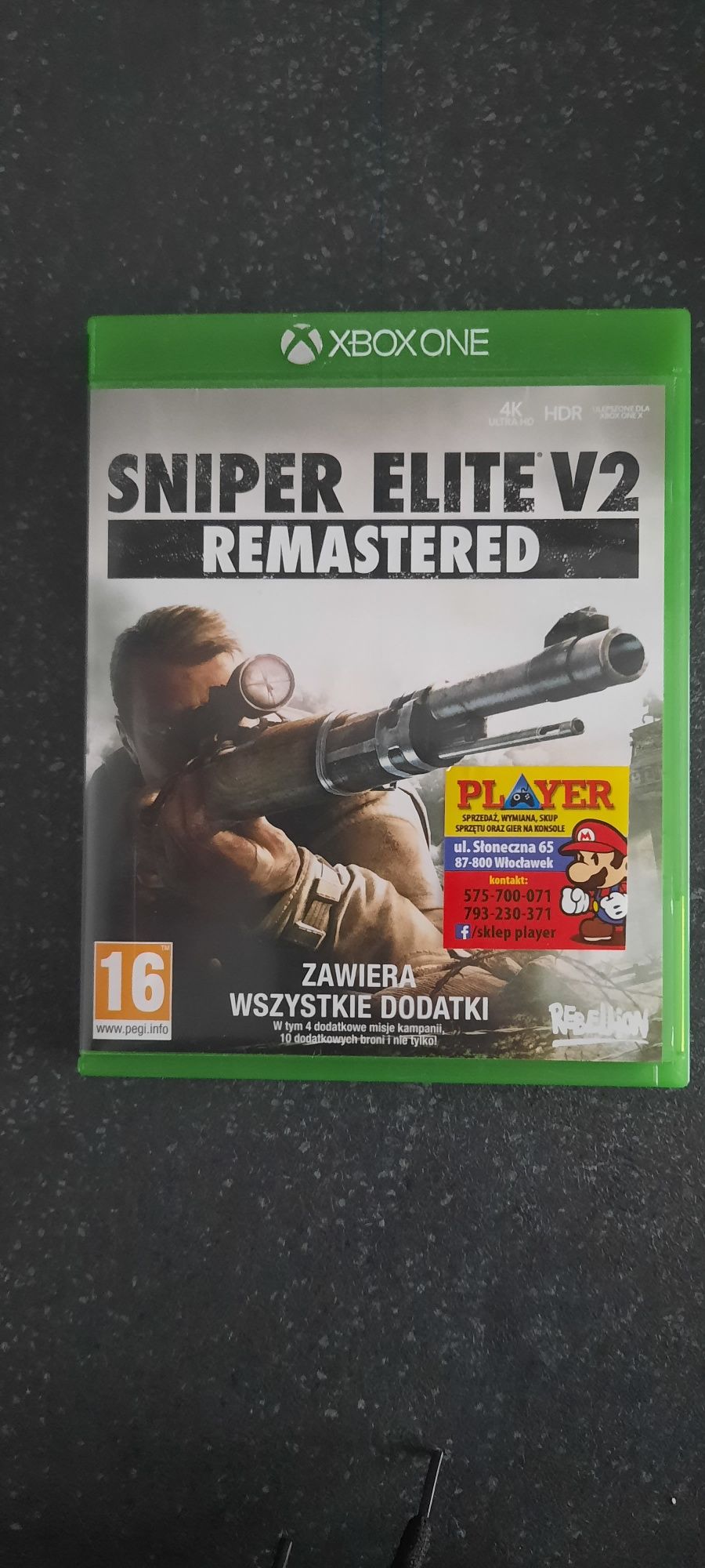 Sniper Elite 2 Remastered xbox one wersja PL