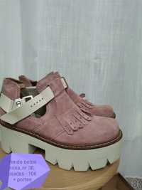 Vendo botas rosa