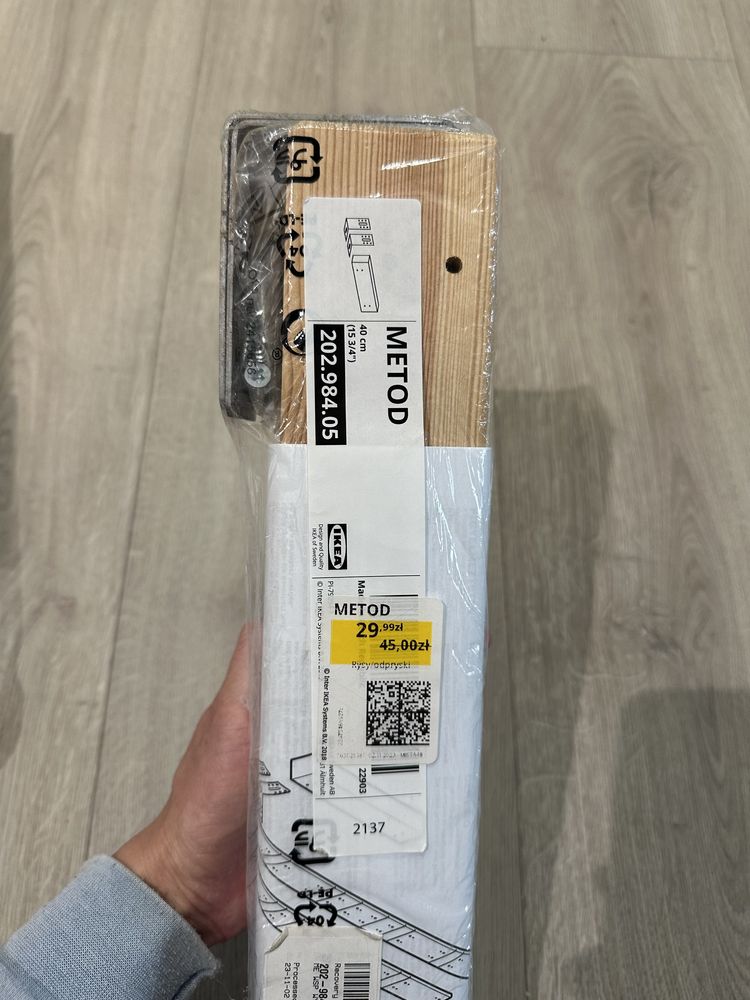 Ikea METOD wspornik do wyspy kuchennej 40 cm