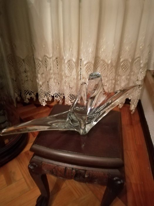 Centro Mesa Cristal "Art Vannes" Anos 60/70