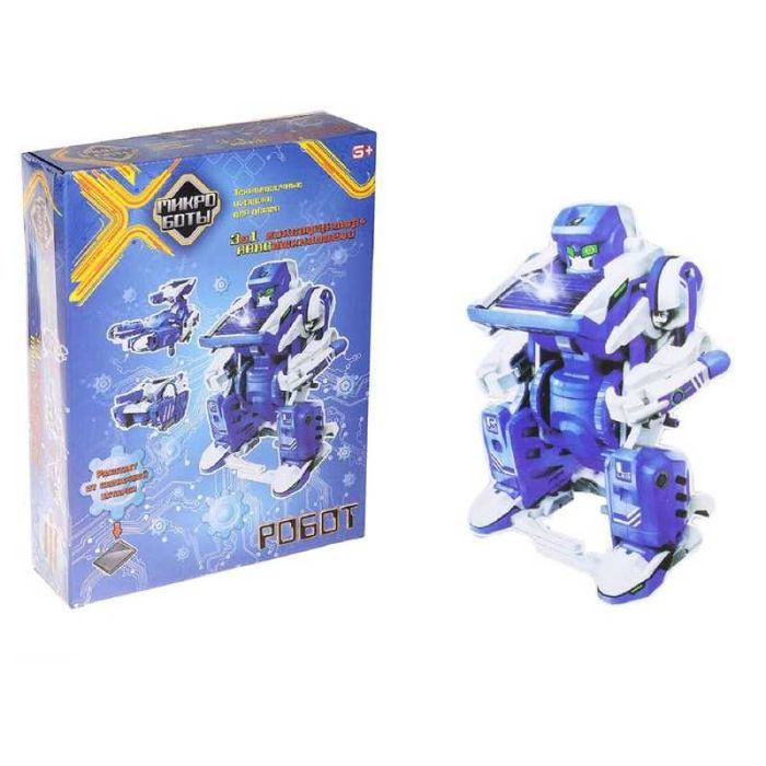 Конструктор робот на солнечных батареях Solar Robot 3 В 1