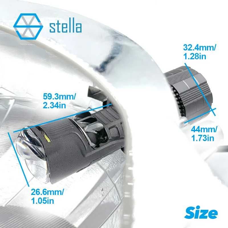 Лампы BI-LED міні лінзи мини линзы Stella H4/Н7 12-24v ближ + дал