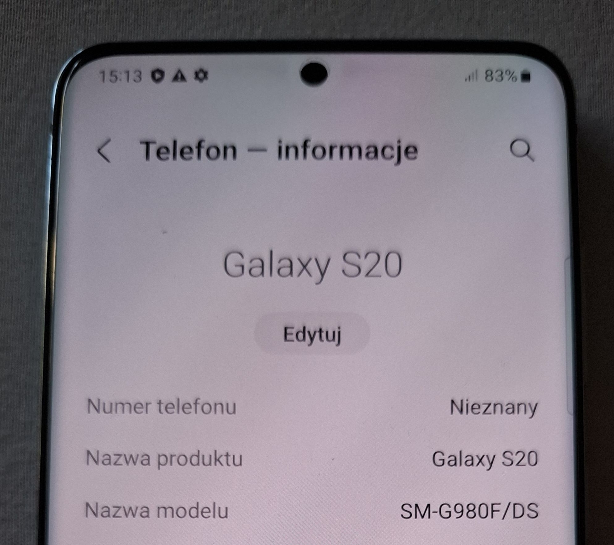 Samsung Galaxy S20 128GB / 8GB / LTE błękitny