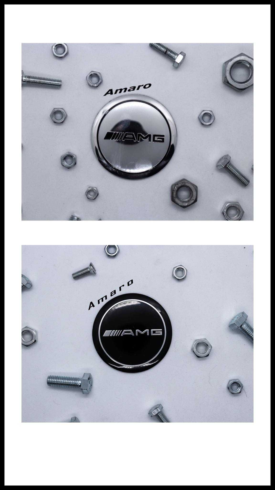 4 Símbolos/Logos para Jantes em Alumínio Merdeces AMG (2 Cores)| NOVOS