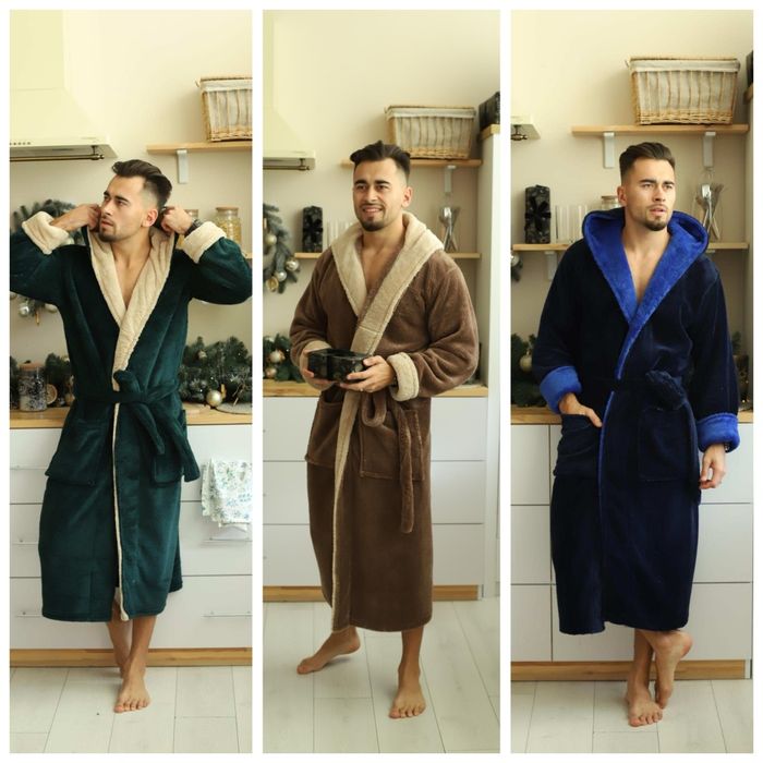 Чоловічий теплий халат