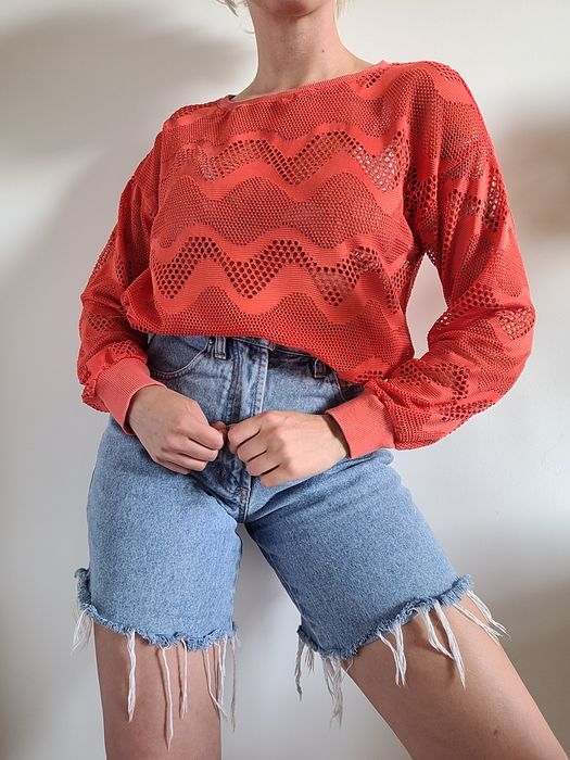 Ażurowy sweter oversize premium OPUS