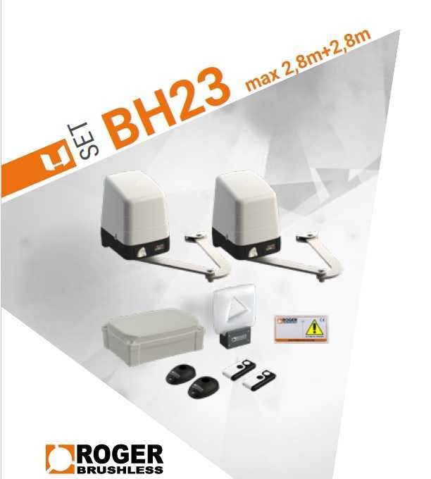 Napęd bramy skrzydłowej SET ROGER BH23/252/F silnik bezszczotkowy