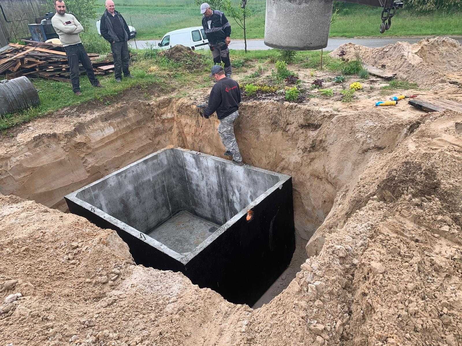 Szambo betonowe z Wykopem, Szamba Dwukomorowe, Zbiorniki od 4 do 14m3