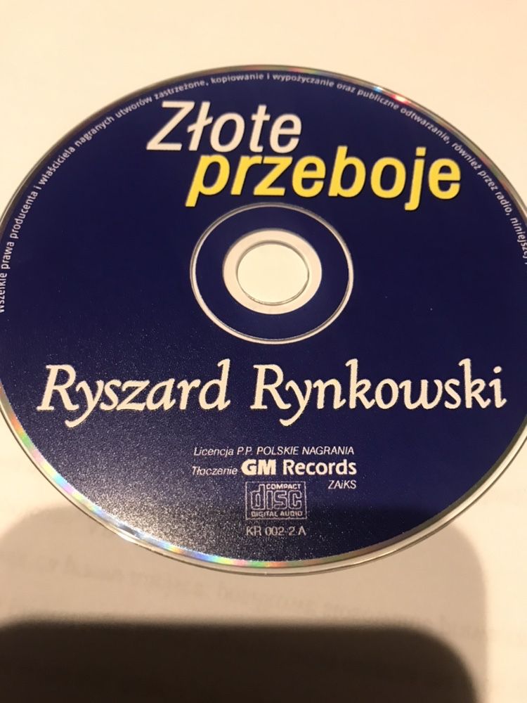 Złote przeboje Ryszard Rynkowski płyta CD