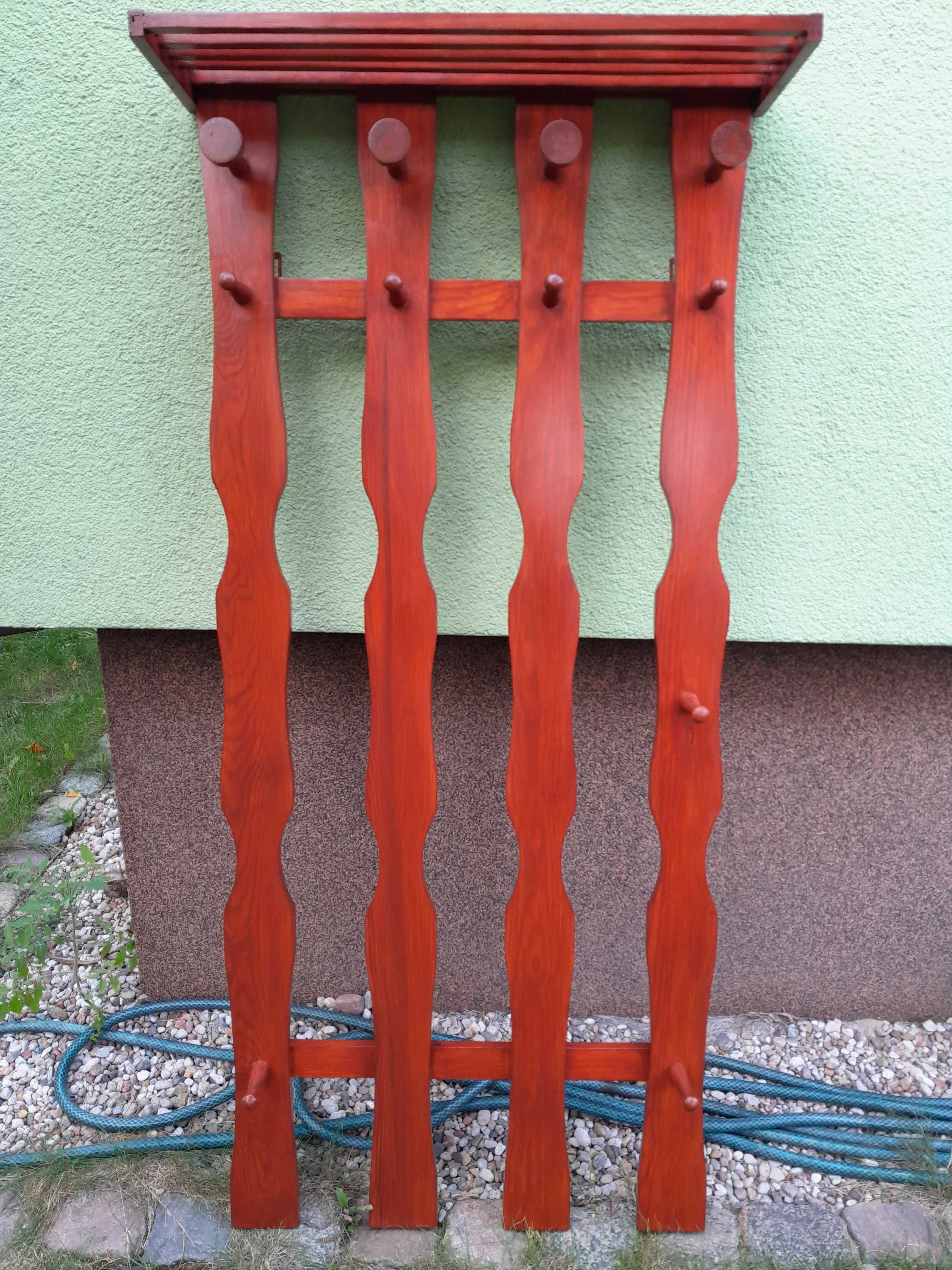 wieszak drewniany  odnowiony, wymiary!