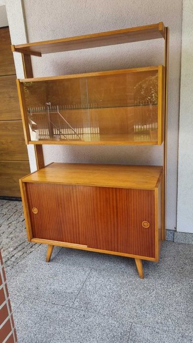 Regał modułowy Mid Century Design Lata 60 PRL Czechosłowacja Jirak