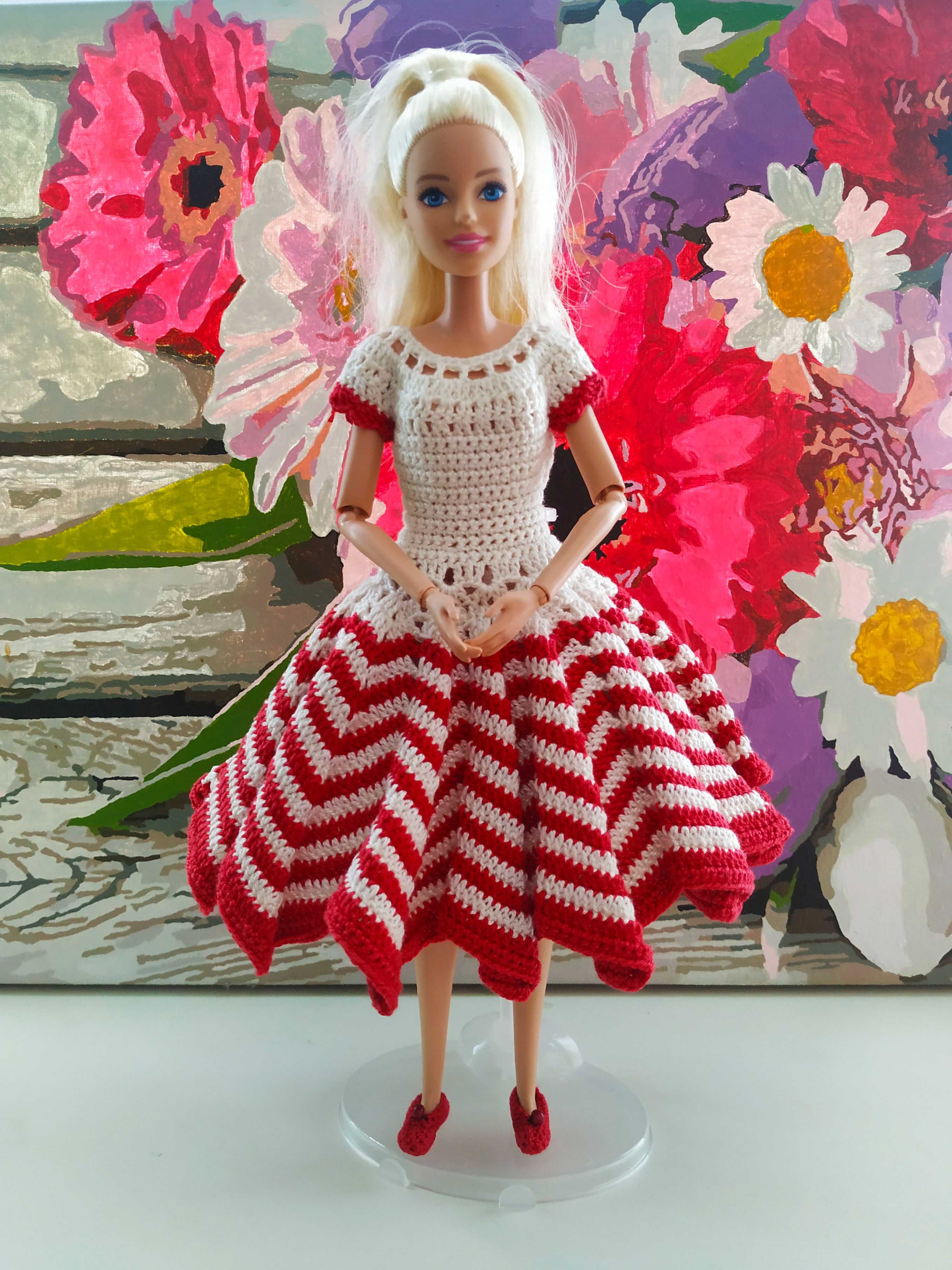 Одежда для куклы Барби: платье, сумочка и балетки