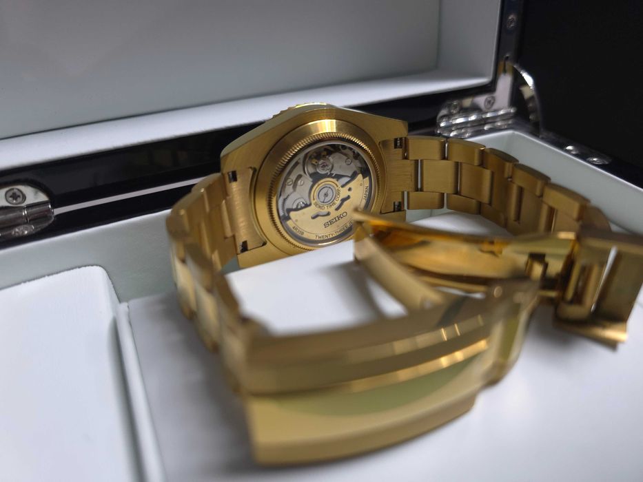 Zegarek Seiko Gmod Gold Marinner, NH34 GMT, stal 904l