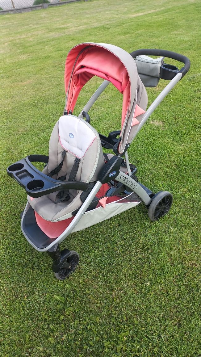 Wózek spacerowy chicco stroll in 2 ,  podwójny wózek