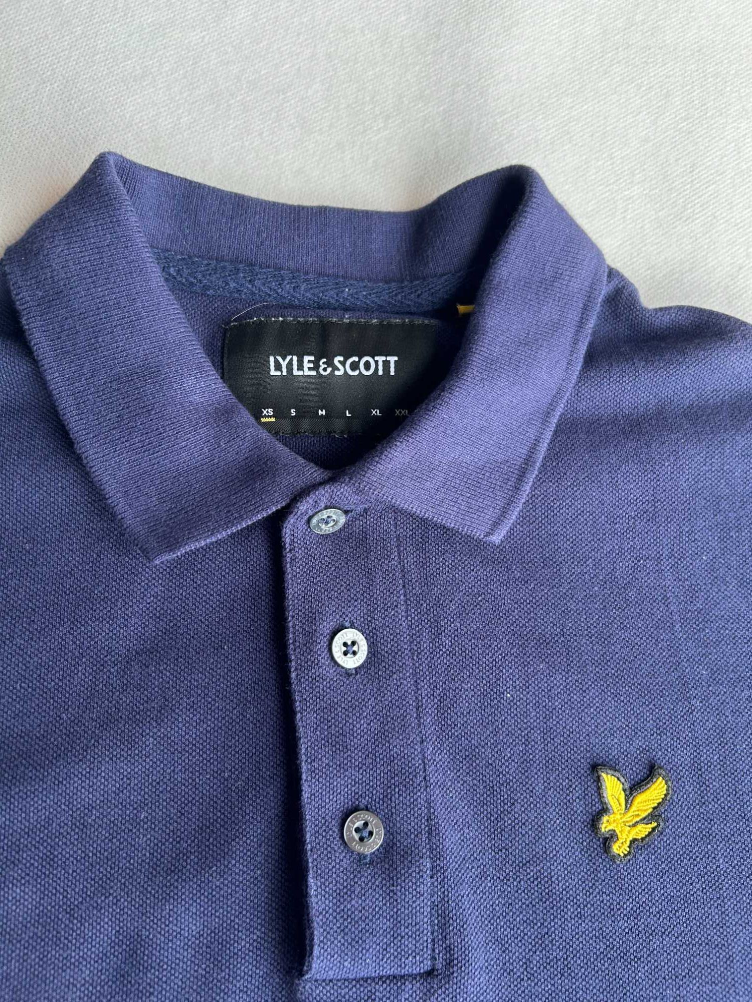 Granatowa koszulka polo Lyle&Scott rozmiar XS