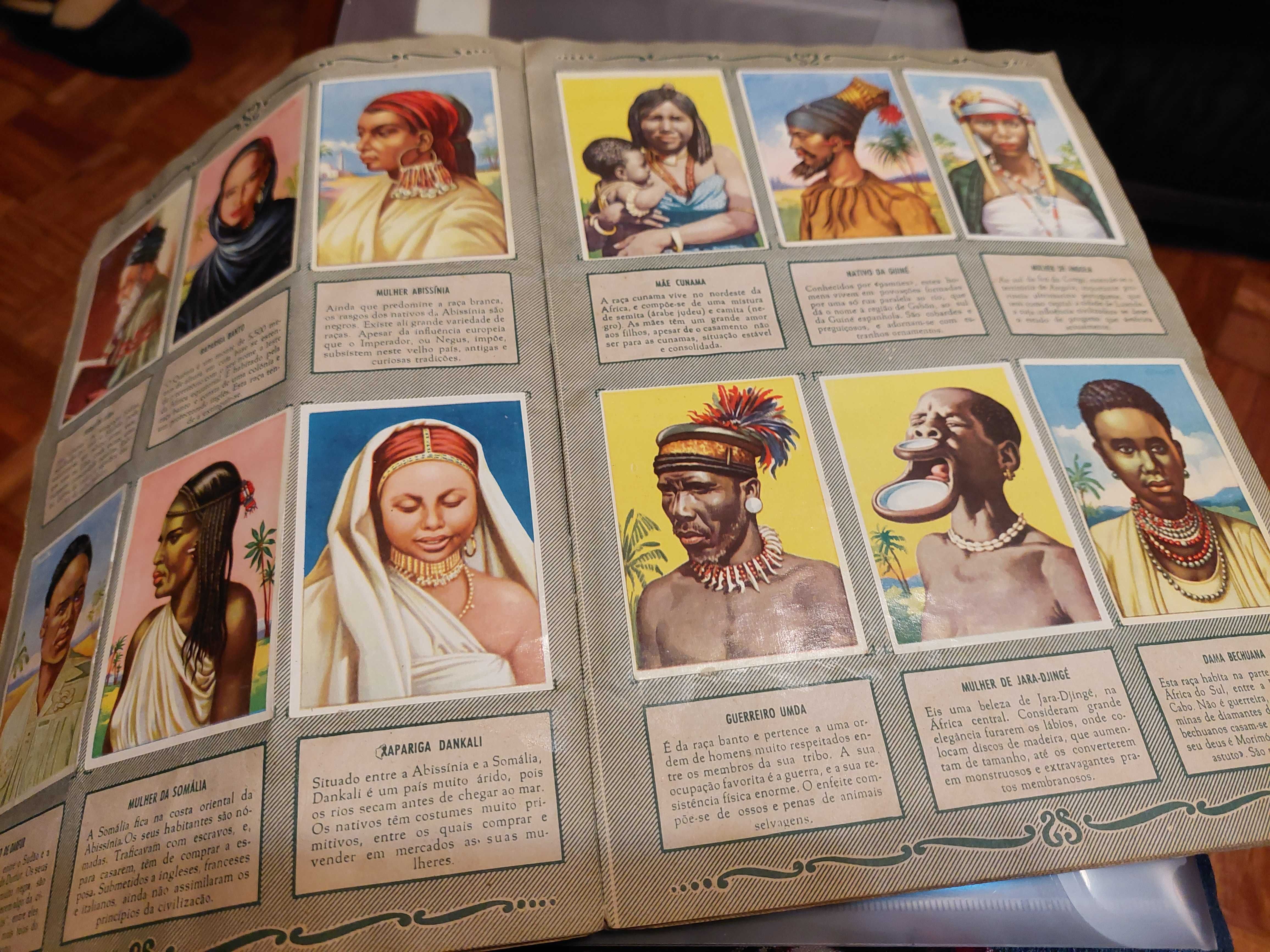 Caderneta de cromos Raças humanas