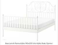 Ikea Leirvik Rama łóżka 140x200 z materacem
