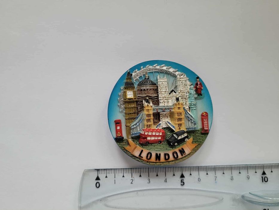 Magnes na lodówkę - 122f. LONDYN Talerzyk ANGLIA