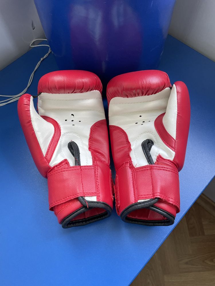 Підвісна боксерська груша та рукавиці боксерські 4-0Z