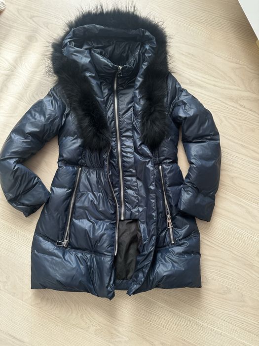 Kurtka Ochnik z naturalnym futrem nowa r.XS