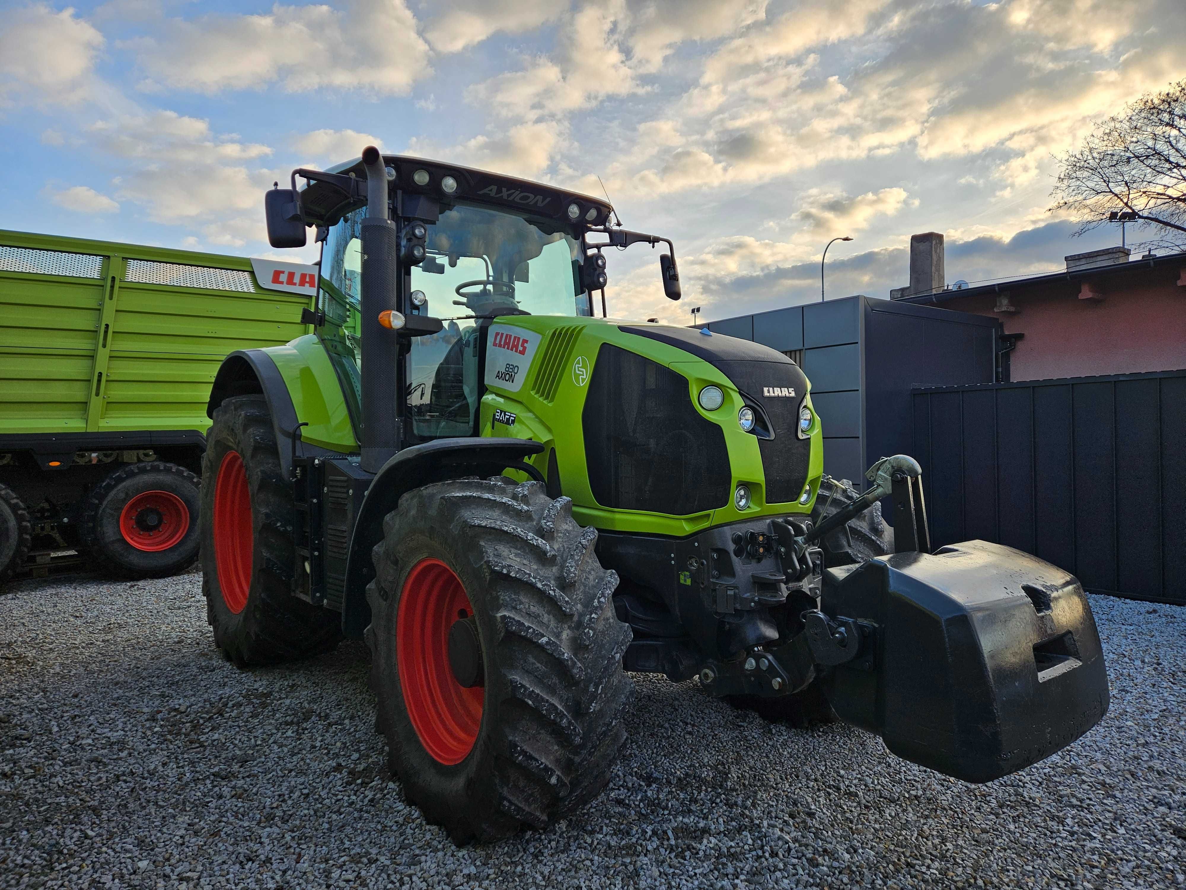 Claas Axion 830 Cebis z biegami pełzającymi