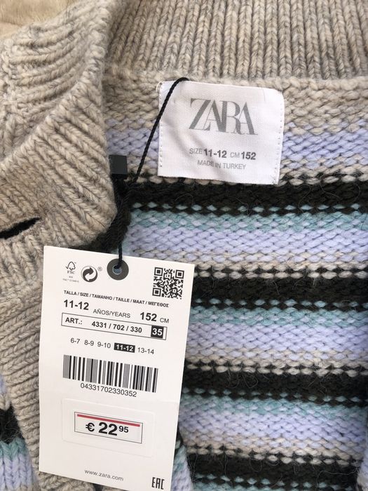Кофта на пуговицах свитер Zara 11-12 лет