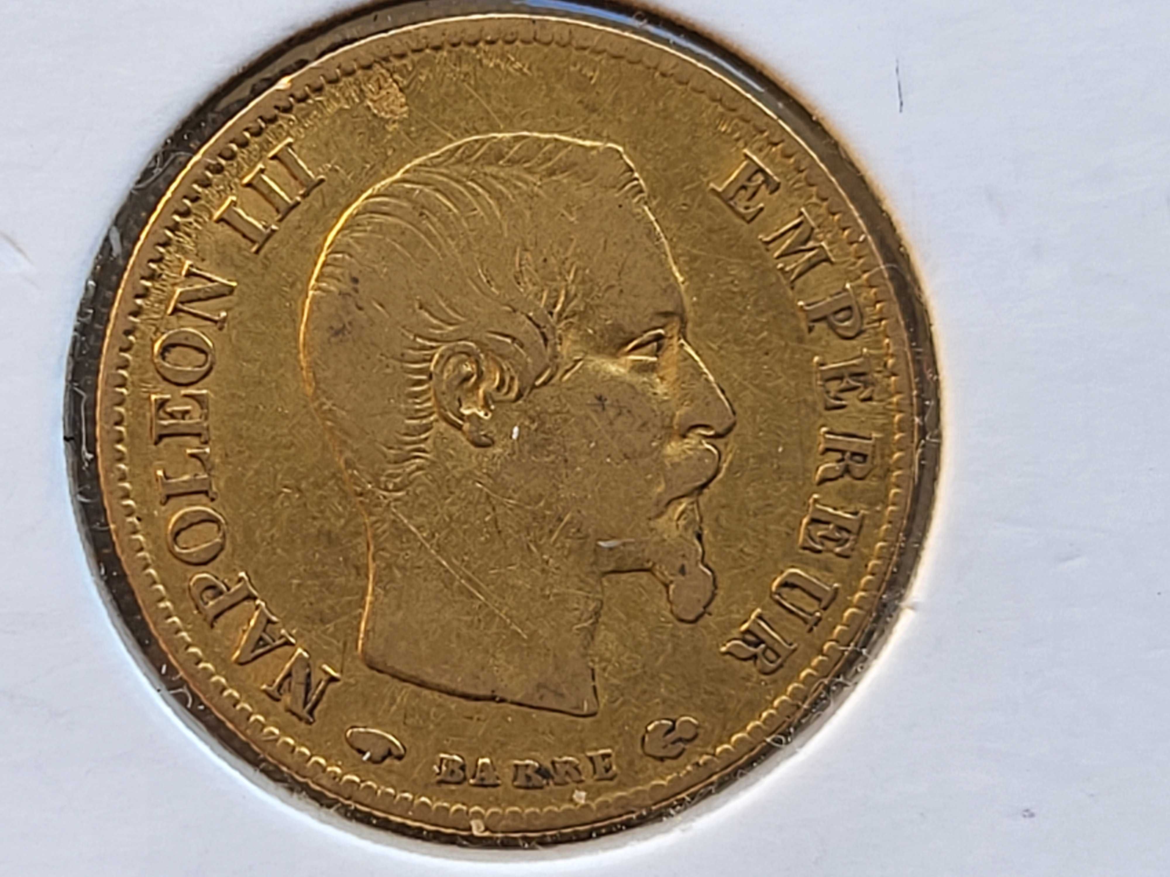 10 Franków 1858 A złota moneta