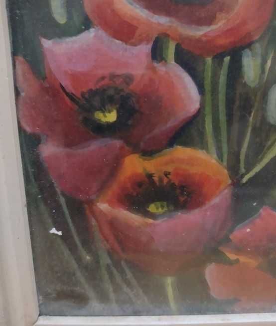Картина цветы, полевой букет. 40х53 см