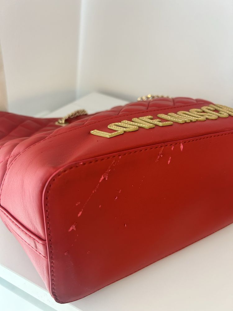 Mala Love moschino vermelha