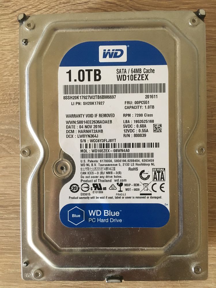 HHD WD blue 1 tb