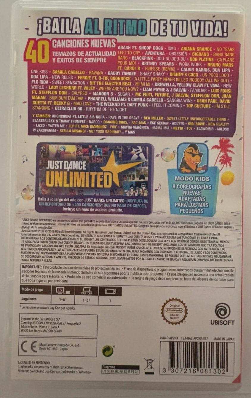 Just Dance 2019 Nintendo Switch