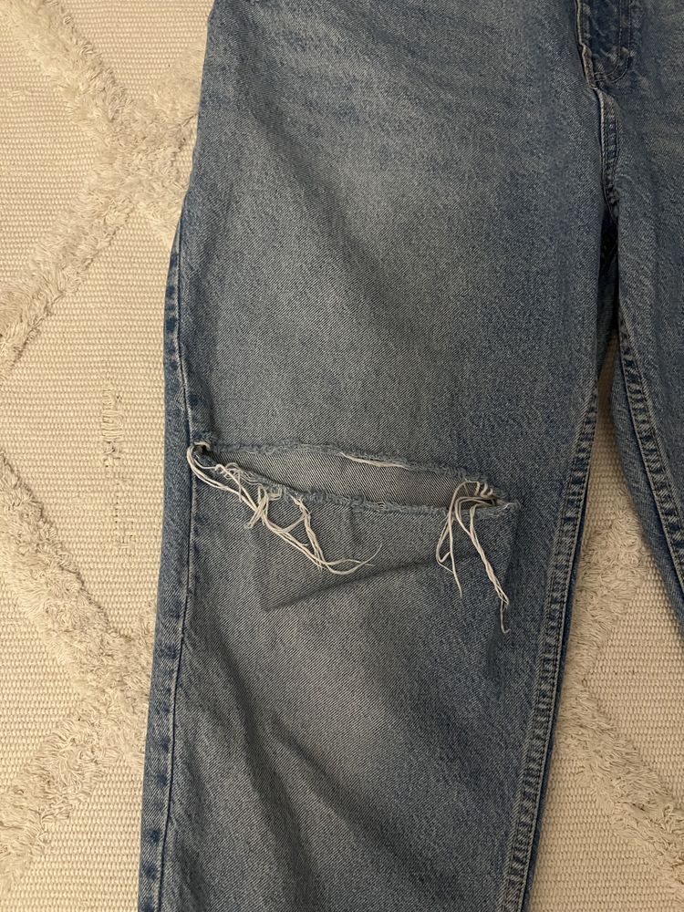 Spodnie mom fit jeansy Zara 46