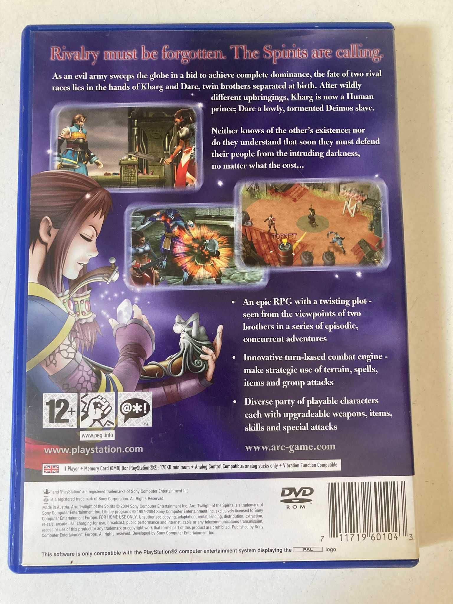 PS2 - Arc Twilight Of The Spirits