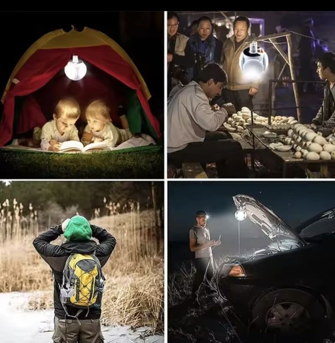 Lâmpada led solar/ bateria