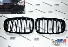 Двойная решетка радиатора ГРИЛЬ М-стиле BMW F20,21 11-14 дорест Черный