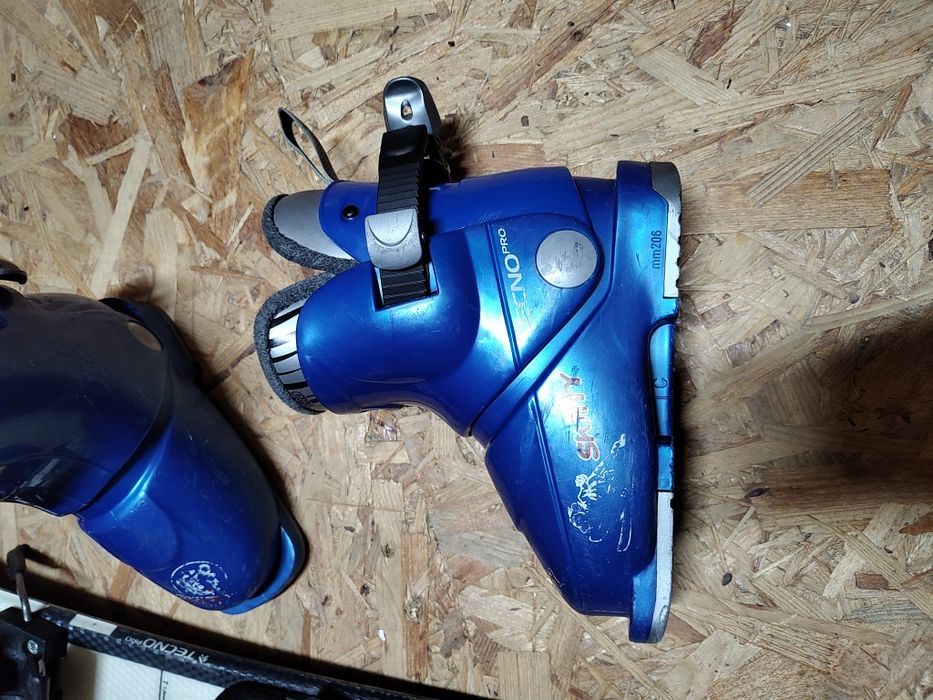 Narty + buty dziecięce tecno pro