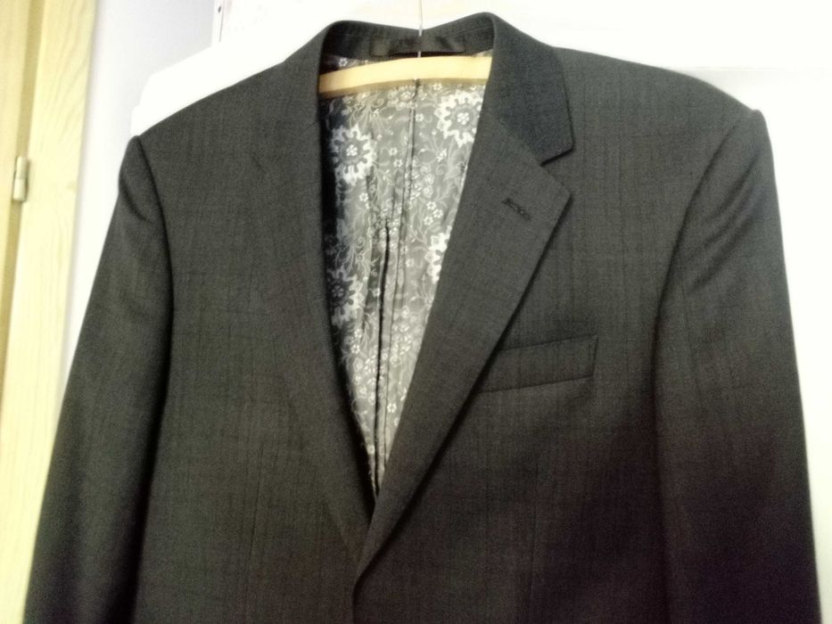 100% wełny marynarka męska Marks and Spencer garnitur walmark 91 cm