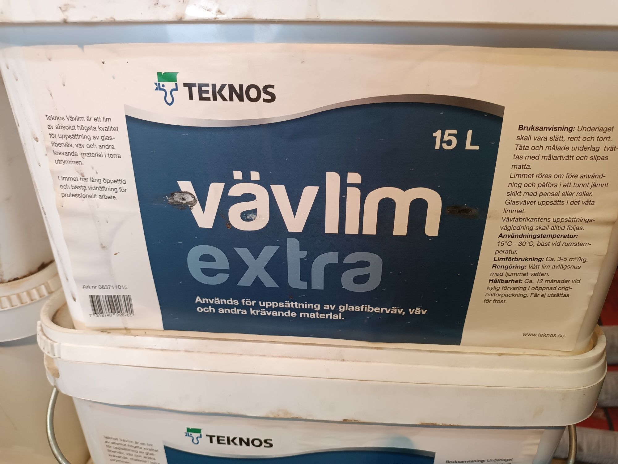 Klej do tapet z włókna szklanego vavlim Edyta 15kg szwecki