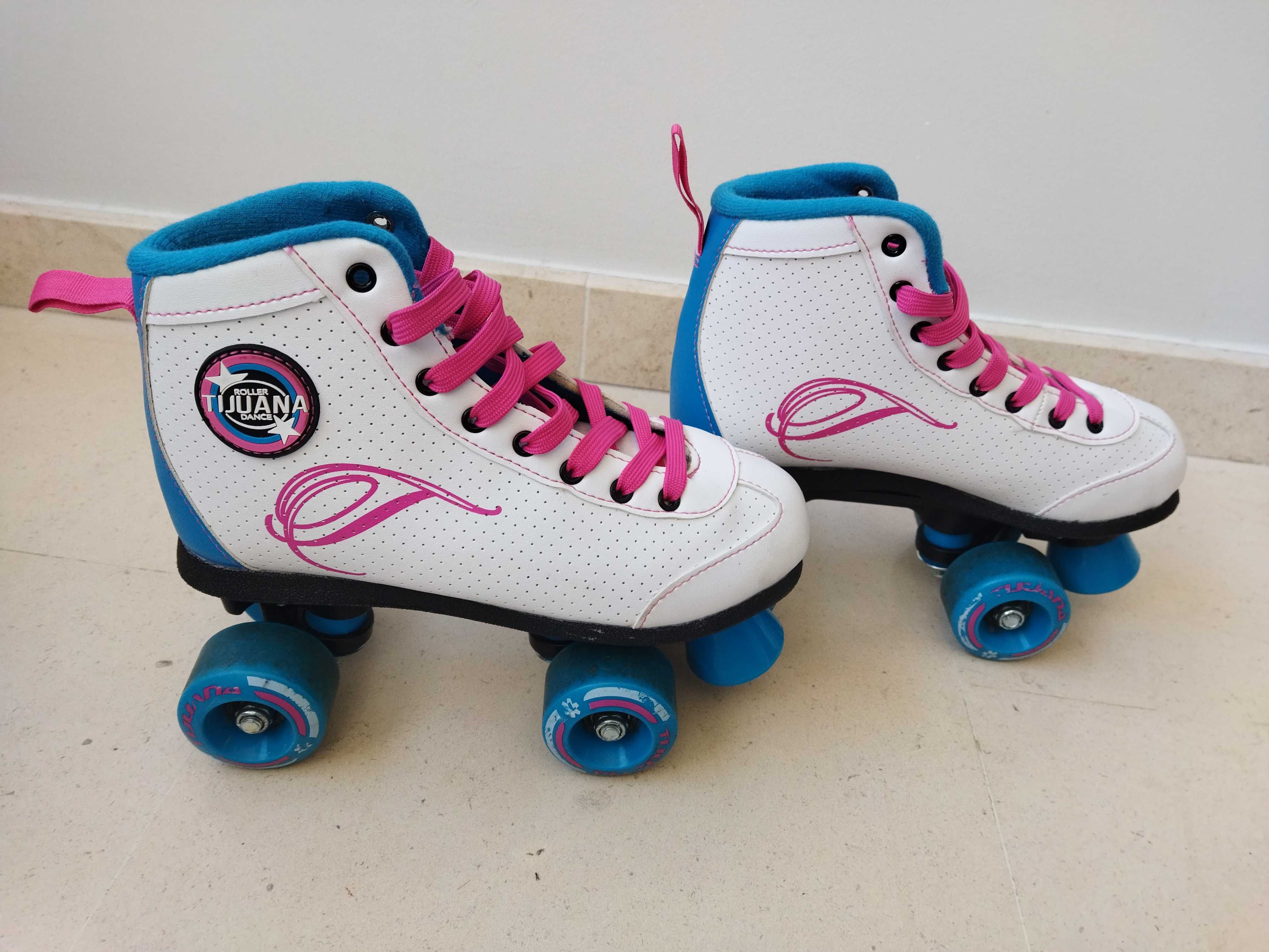 Patins praticamente novos nº 35