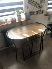 Stół i dwa krzesła JYSK