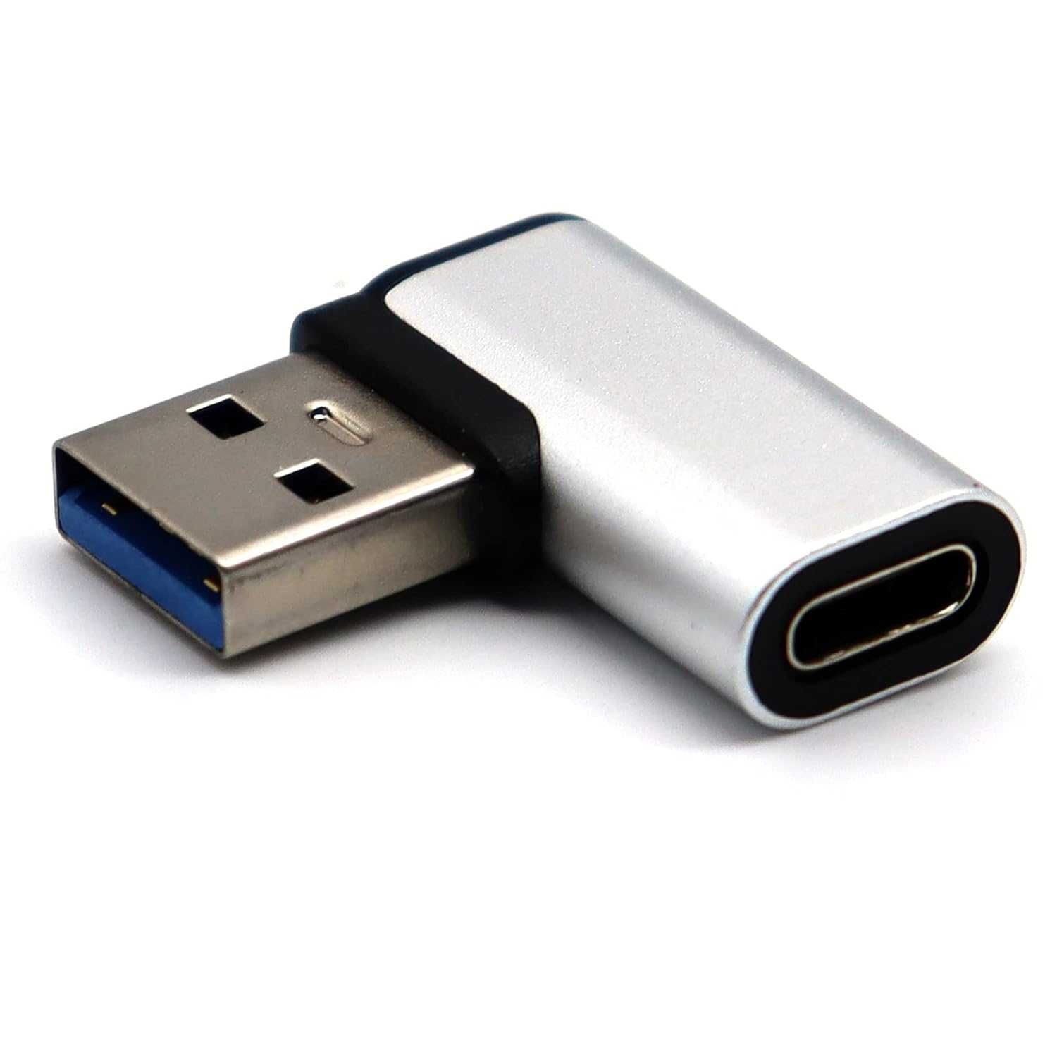 LOKEKE Adapter USB 3.0 na USB C męski 90 stopni