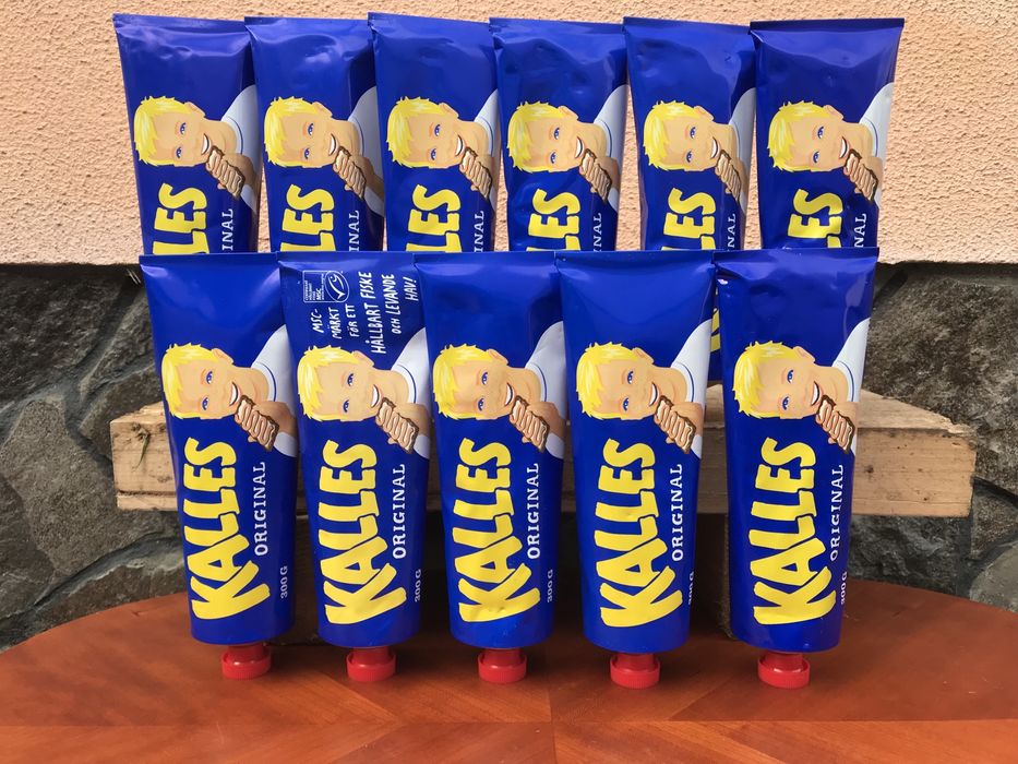 Шведская  икра в тюбике Kalles Kaviar Original 300 г рибна ікра